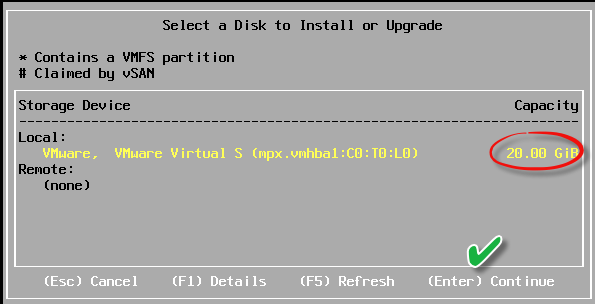 install esx vmware